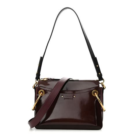 chloe roy small bag|CHLOE Patent Small Roy Bag 1283990 .